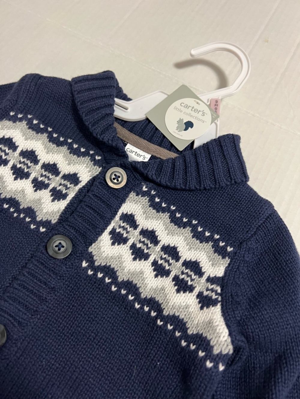 🆕CARTER’S - 9M - NWT - 4+PC INFANT BOYS SQUIRREL KNIT CLOTHING & ACCESSORIES LOT - Picture 14 of 16